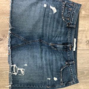 Old navy distressed denim Jean skirt